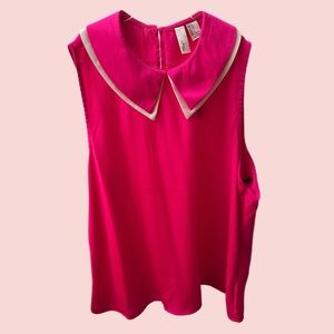 Adorable Hot Pink Sleeveless Top